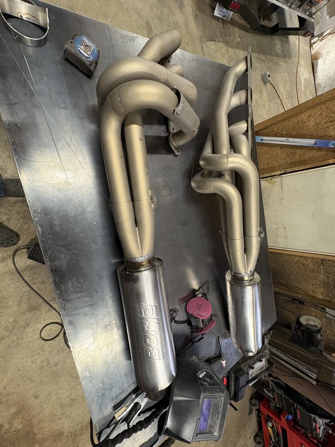 Custom stainless exhaust headers TIG welded